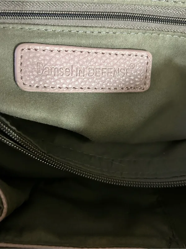 Damsel in Defense Blush Pink Structured Conceal & Carry Satchel Shoulder Bag - Image 16