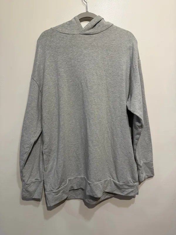 OFFLINE by Aerie Gray Oversized Hoodie Pullover Size Large - Image 2