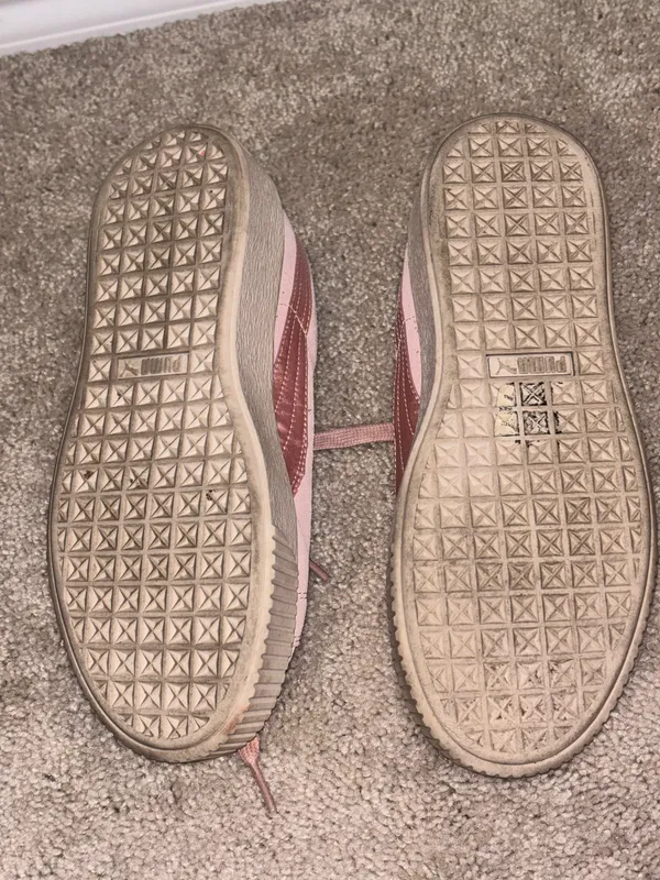 Pink Puma Suede Women’s SneakersIn Size 8 - Image 8
