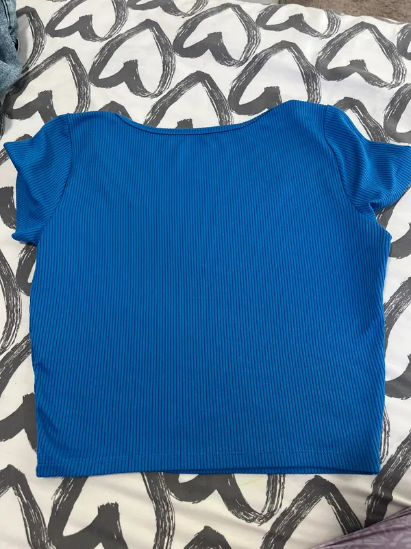 HOLLISTER Ribbed Seamless Fabric Square-Neck Top - Image 2