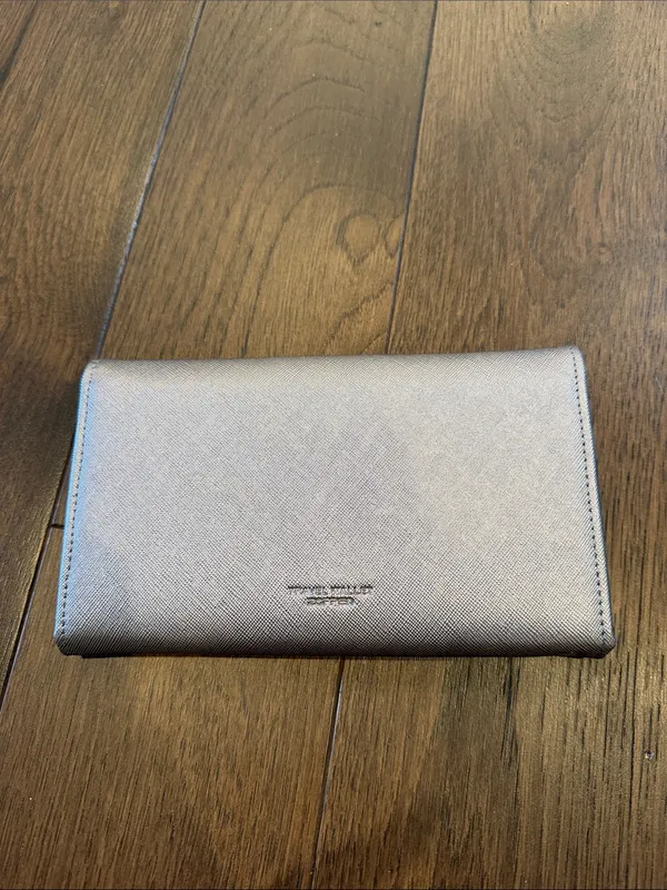 Zoppen RFID Blocking Travel Passport Wallet Tri-fold Holder Silver - C4-076 - Image 3