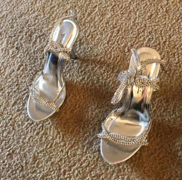 Formal Heels Silver Size 6 - Image 2