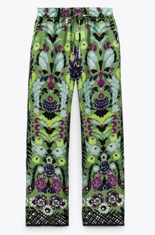 ZARA Flowy Printed Straight Pant NWT - Image 14