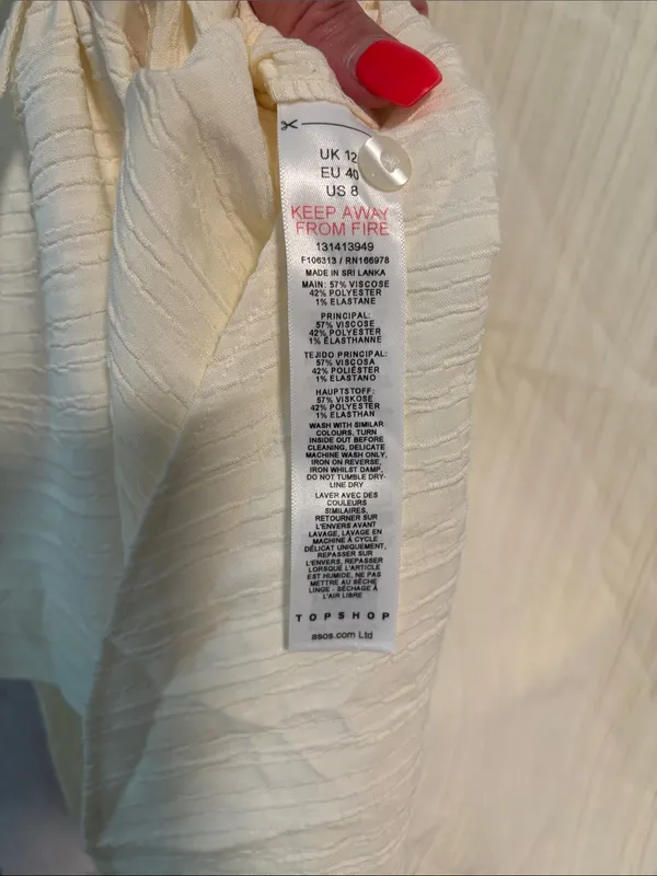 NWT Topshop Textured Panel Top - Image 6