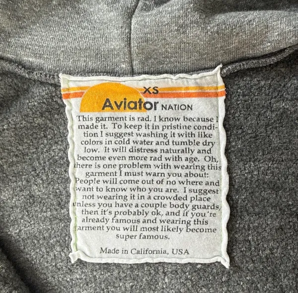 Aviator Nation Hoodie Zip-Up - Image 3