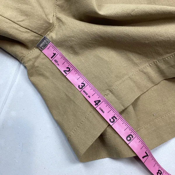 Dockers Linen Blend Weekend Pull-On Shorts Tan Small NEW! Retail $52 - Image 9