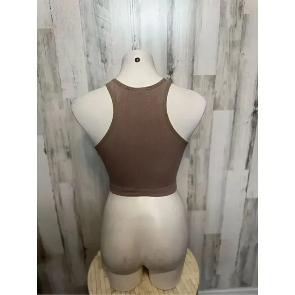 Essentials Brown crop top Brown - Image 3