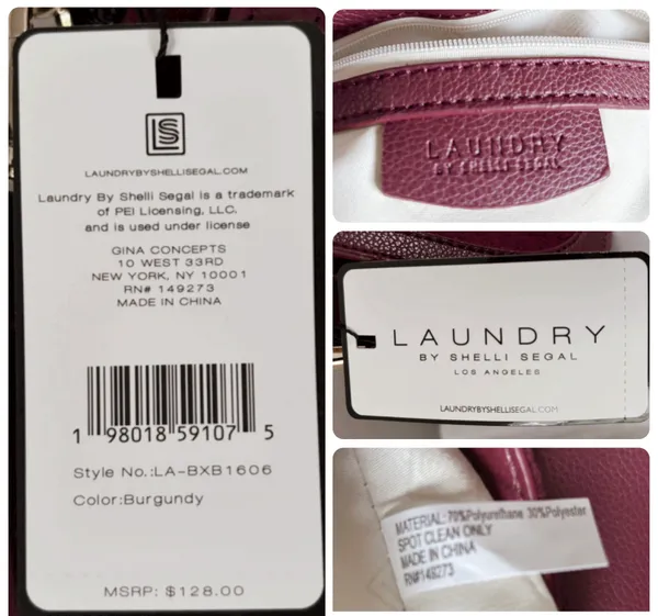 Laundry by Shelli Segal burgundy saddle bag - Image 13