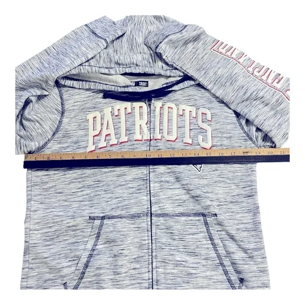 NEW ENGLAND PATRIOTS Women's Space-Dye Full-Zip Fleece Hoodie size M - Image 13