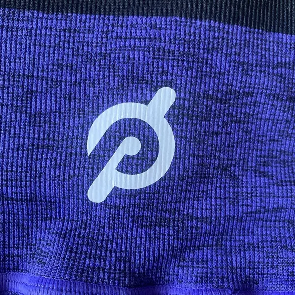 Peloton‎ Seamless Biker Shorts Womens Size Large Purple Space Dye Athletic - Image 3