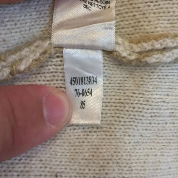 White House black market wool blend open cardigan large cream - Image 8