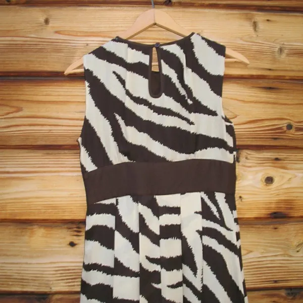 Michael Kors Silk Fit and Flare Print Dress - Image 8