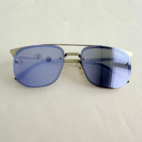 QUAY Private Eyes Silver/Violet Mirror Sunglasses Large Unisex - Image 2