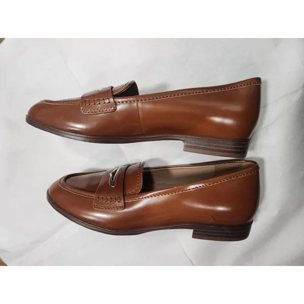 27 EDIT GEORGIANA LOAFER TAN Size 8M - Image 7