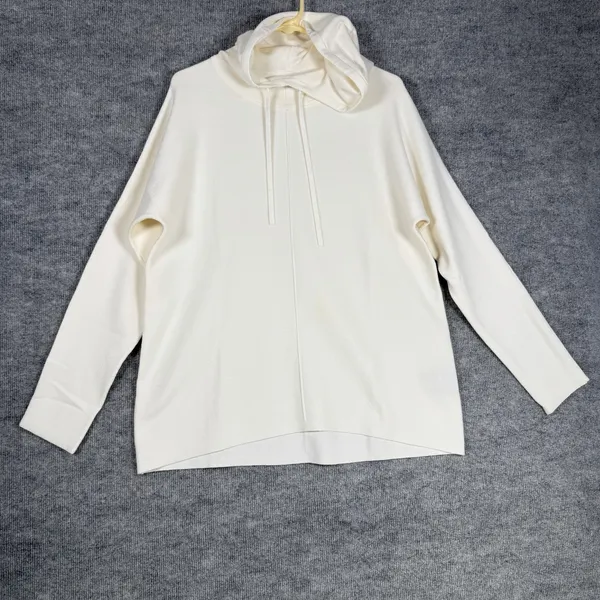 Banana Republic Size-L‎ Womens Pullover Sweater Hoodie Off White - Image 3