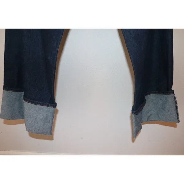 S.O.N.G. Dark Blue Low Rise Baggy Jeans - Image 9