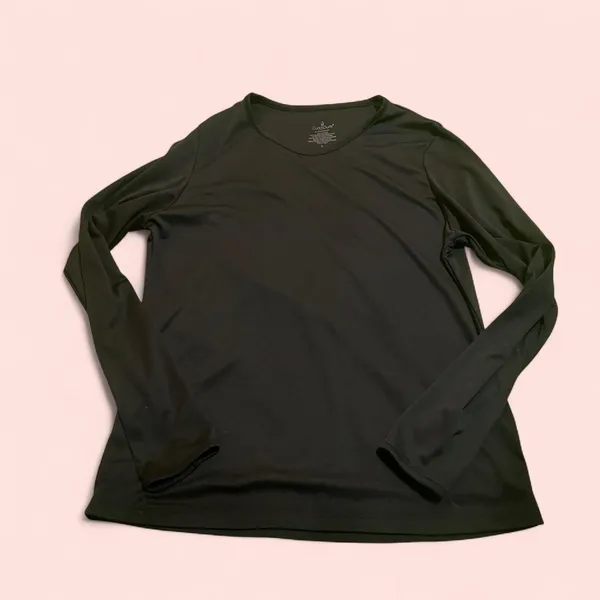 Cuddl Duds Black Long Sleeve Shirt - Image 3