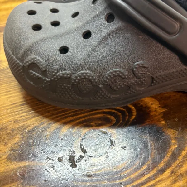 Crocs Black Fur Lined‎ Clogs Size Women 6 - Image 4