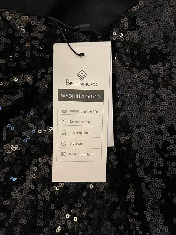 Berlin Nova Black Sequin Dress - Image 7