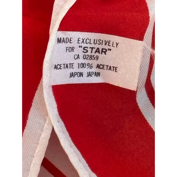 Vintage Niagara Falls Canada Scenic Acetate Souvenir Scarf Red Retro‎ Travel - Image 7