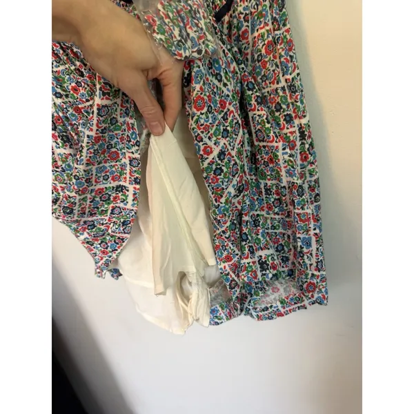 Free People Black/Brown Bali Checked Out Printed Dress - SZ M - NEW $138 - Image 9