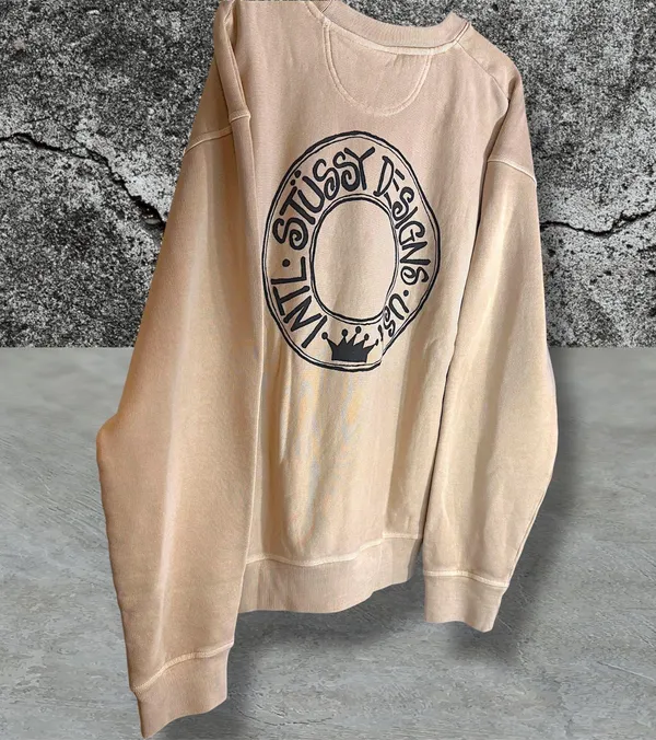 •Nwt• StüSsy Buana Pig. Dyed Khaki Crewneck • Xxl - Image 3