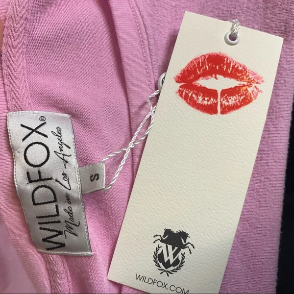 NWT Wildfox Wine is my‎ Yoga beach sweatshirt Sz S - Image 4