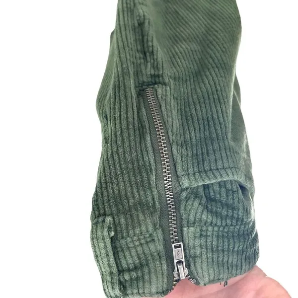 ModCloth The Boulder Wide Leg‎ Corduroy Pants In Olive Green Size 00 - Image 6