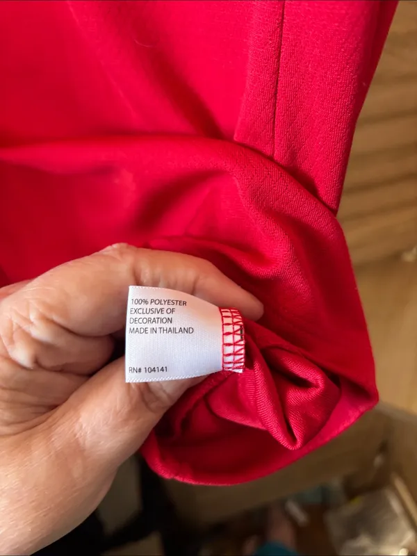 Lady Hagen Bright Red Short-Sleeve Golf Polo Top Small - Image 4