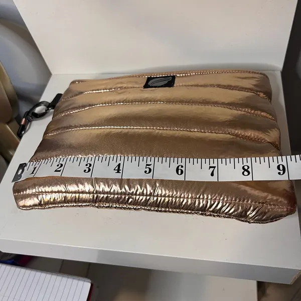 Think Royln Rose Gold Metallic‎ Quilted Wristlet - Image 4