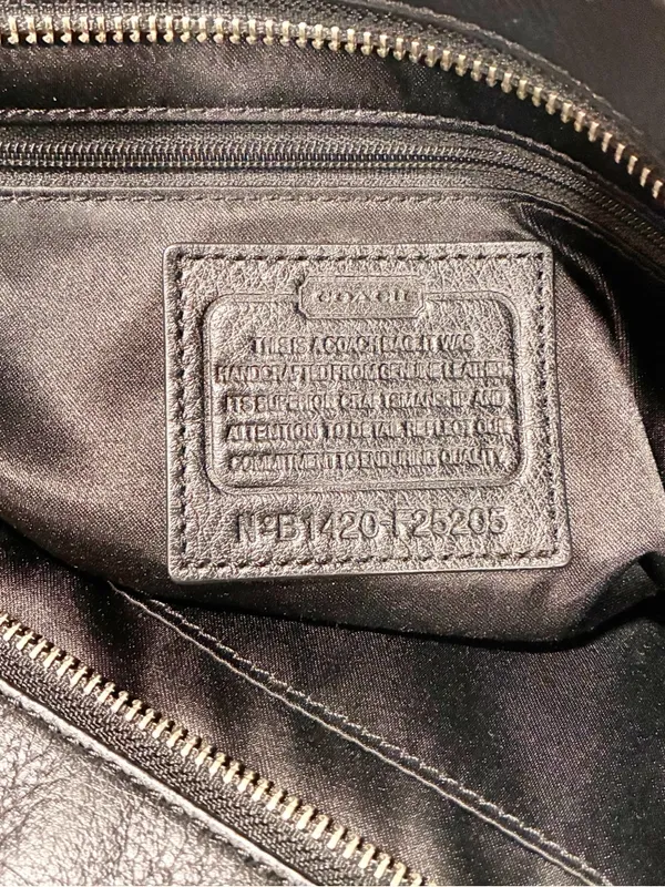 Coach Taylor F25205 Alexis Leather Carryall Satchel Tote Bag in black Leather - Image 5
