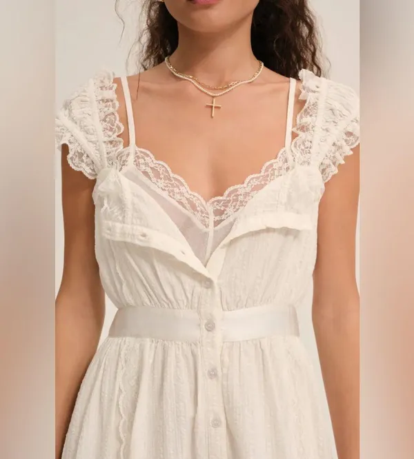 For Love & Lemons Sweet Summer Midi Dress XL - Image 4