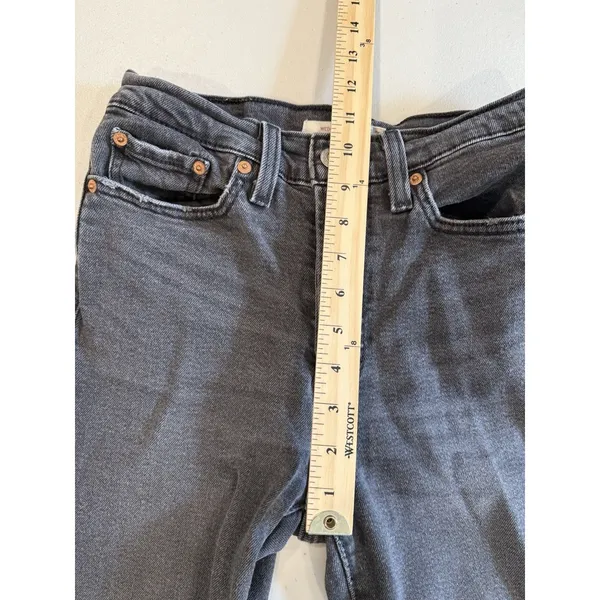 Levis Wedgie Straight Jeans Women 27 High Rise Stretch Cotton Punk Distressed - Image 6