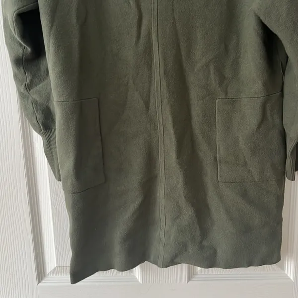 Anthropologie Daily Practice Moss Green Knit Dress Size Small - Image 4
