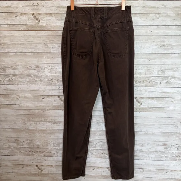 Talbots Petite Womens 4P Jeans Brown Straight Leg 100% Cotton - Image 5