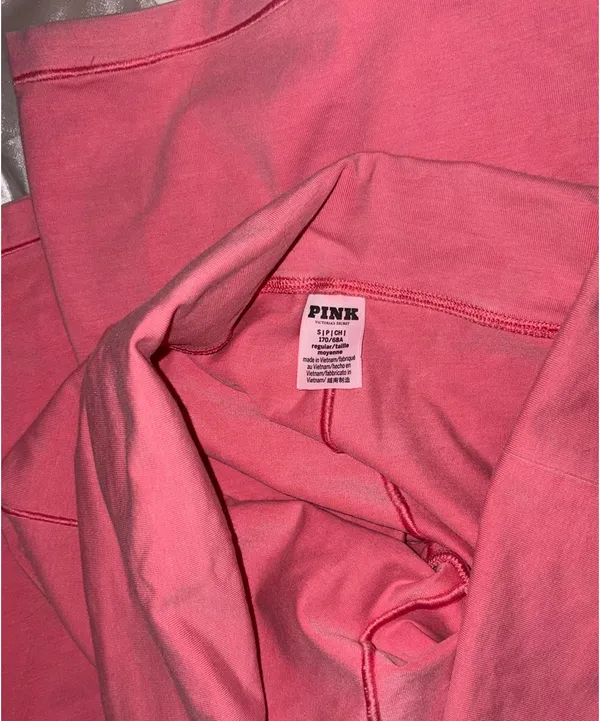 PINK Victoria's Secret Flared Leggings Fold Over - Image 3