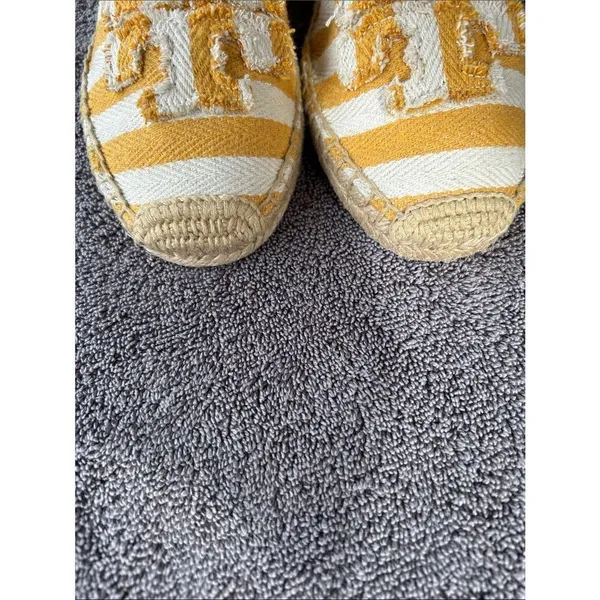 TORY BURCH Fray Stripe Espadrille Flat In Citrus, Size 11, NWOT - Image 11