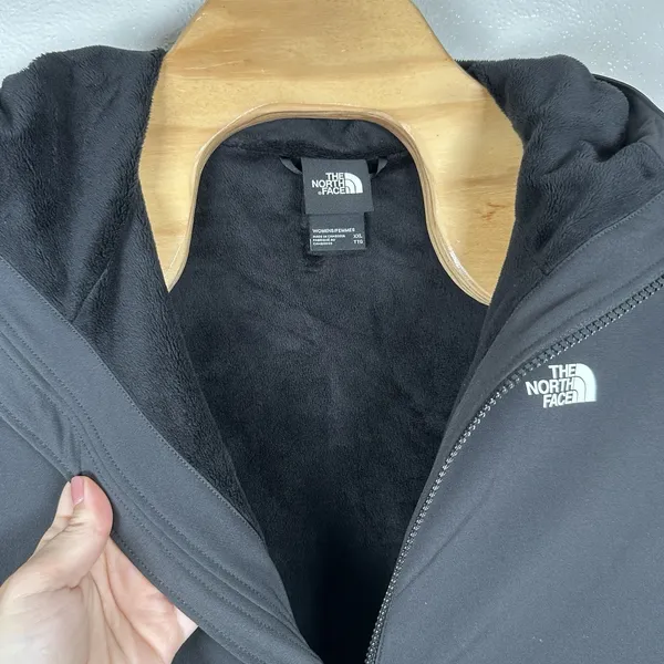The‎ North Face Shelbe Raschel Hoodie Jacket Sz XXL Black Zip-Front Fleece-Lined - Image 3