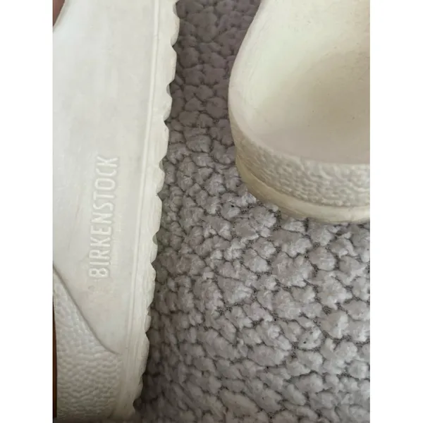 White Birkenstock Sandals - Image 4