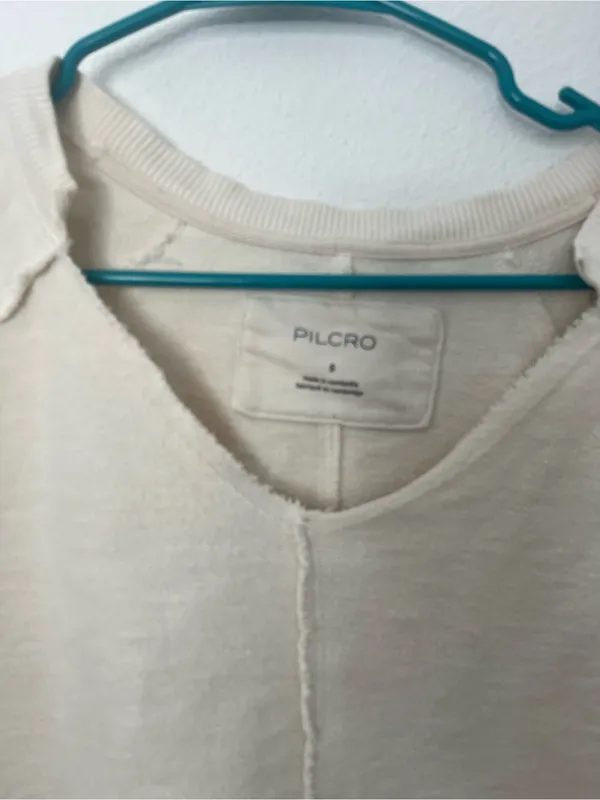 Anthropologie Pilcro Reworked Popover Cropped Sweatshirt - Image 2