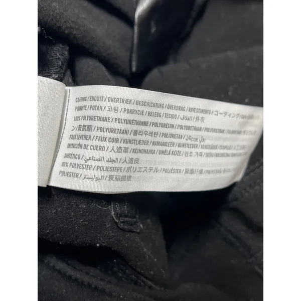 Abercrombie & Fitch Black Faux Vegan Leather High Rise Skinny Trousers Pants 25 - Image 4