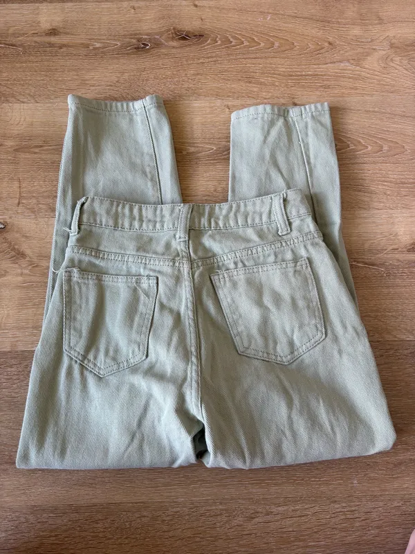 SheIn Light Sage Green Jeans - Image 5