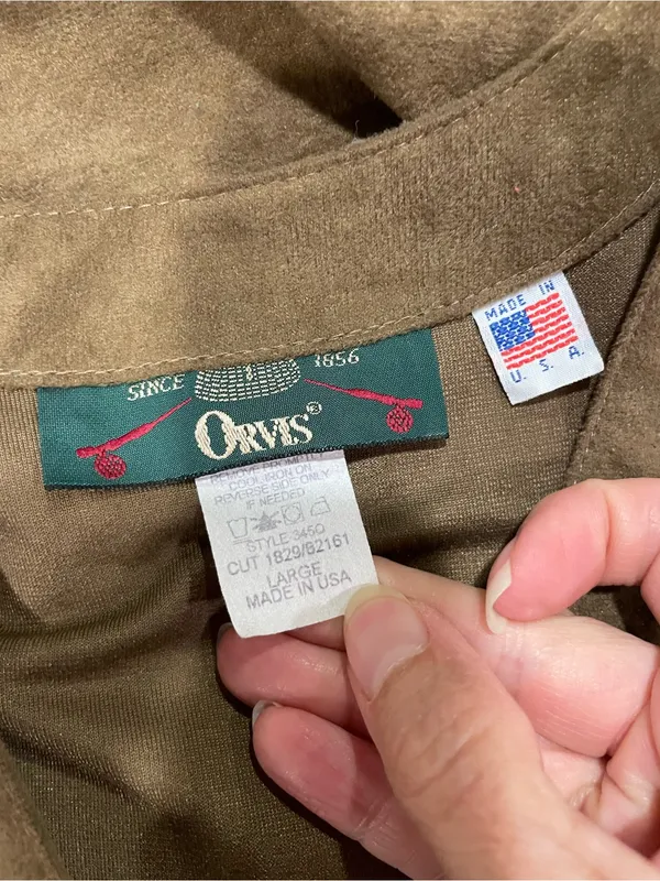 Cute classic norm gorpcore Orvis felt buttonfront vest costume everyday 90s - Image 2