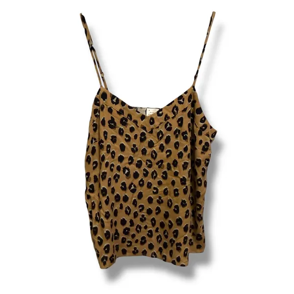 A New Day Womens‎ Leopard Print Camisole Tank Top Tan Black Size M NWT - Image 3