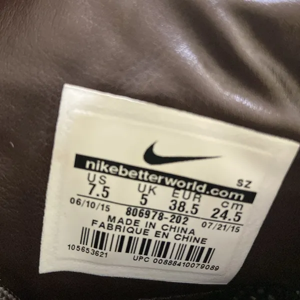 Nike Zoom Kynsi Jacquard/Faux Leather,Women,Brown/Tan Waterproof Boots.Size-7.5 - Image 10