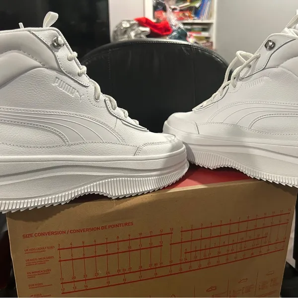 Puma White Sneakers Mayra NWOT - Image 7