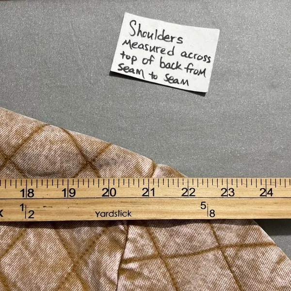 YFB On the Road Quilted Denim Coat Size XL Butterscotch Walker Jacket Boho - Image 12