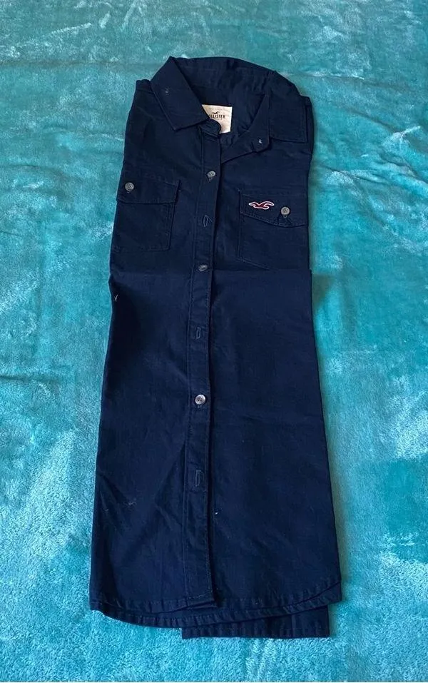 Hollis yet Women’s Blue Button Down Full Sleeves Shirt - Image 3