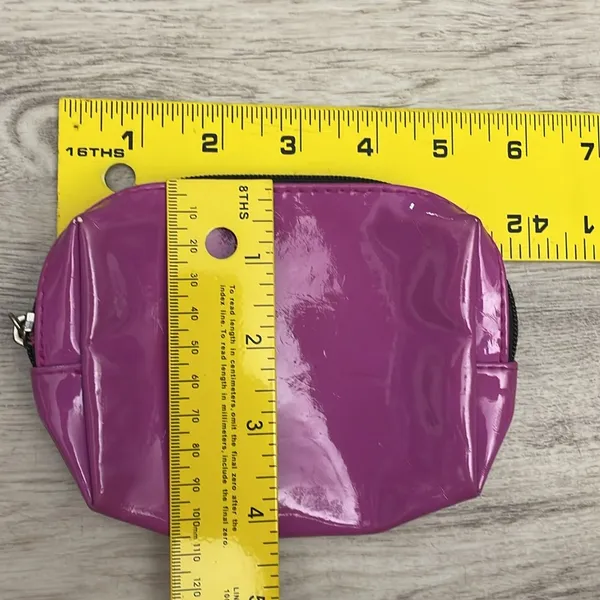 Lancome Purple Zip Top Makeup Bag - Image 5