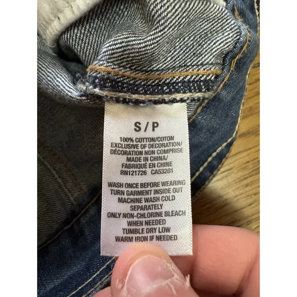 Aeropostale Women Size Small‎ Jean Jacket Denim Trucker Y2K Hippie Preppy City - Image 4